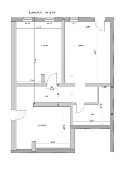 Apartament cu 3 camere decomandat, mobilat în P-ța Maria