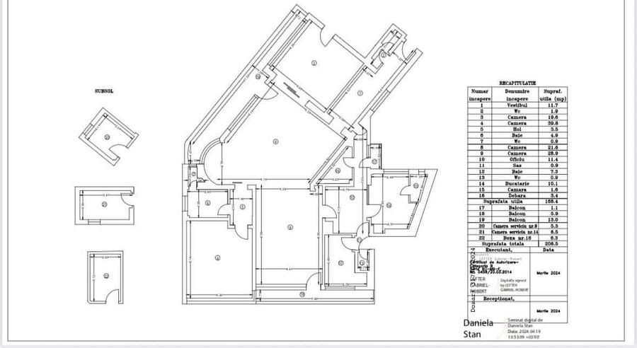 Apartament cu 4 camere decomandat în Universitate