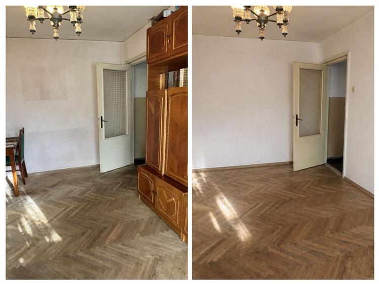 Apartament cu 3 camere semidecomandat în Km 4-5