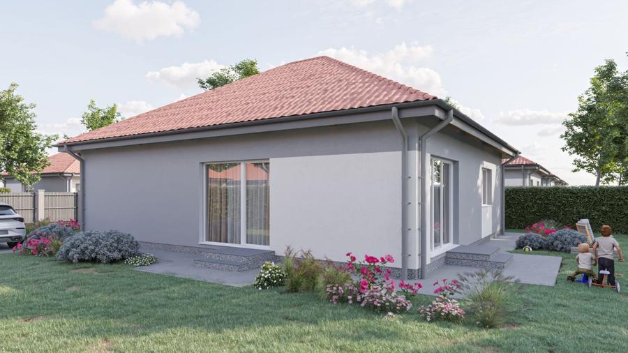 Casă individuală cu 3 camere cu Canalizare în Prejmer