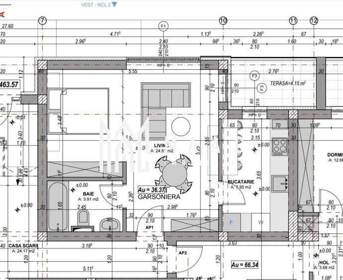Apartament cu 2 camere decomandat în Cristian