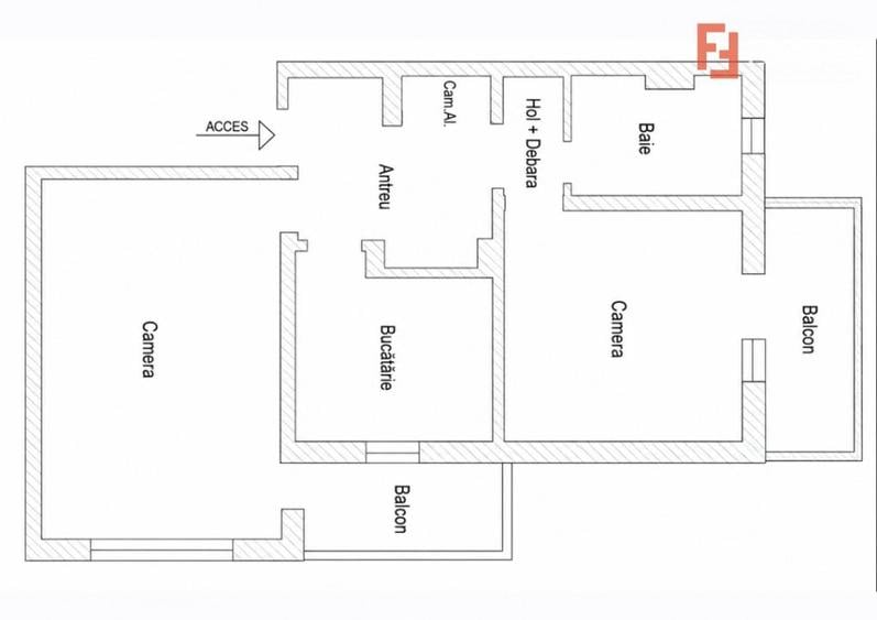 Apartament cu 2 camere decomandat, mobilat în Micălaca