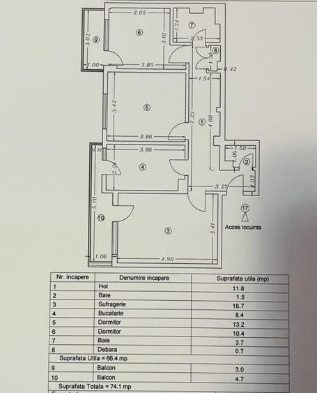 Ultracentral - 3 camere, 74 mp., RENOVAT 2025, LOC DE PARCARE! - 15
