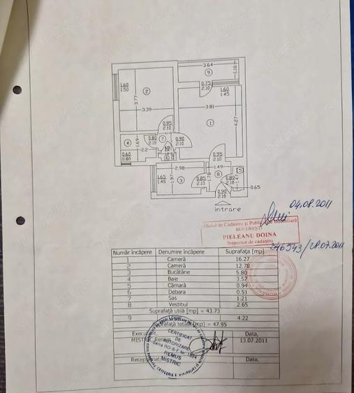 Apartament cu 2 camere semidecomandat în Titan