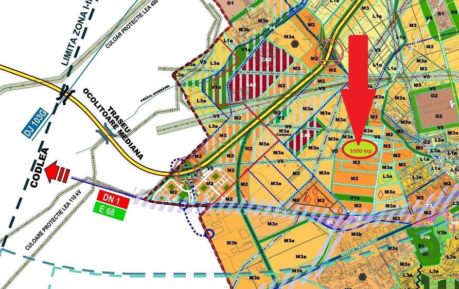 Teren Construcții intravilan de 1000 mp, în Avantgarden