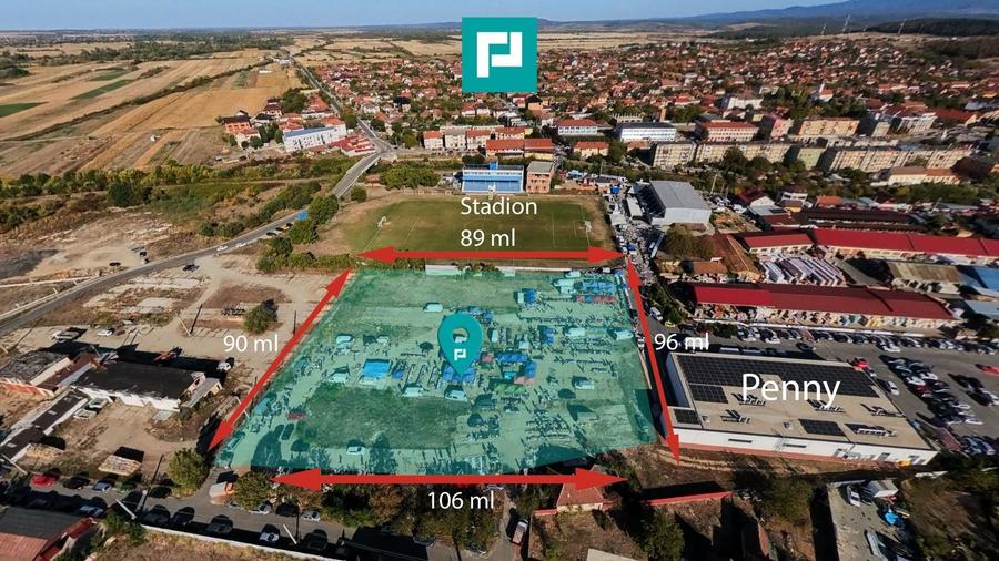 Teren Construcții intravilan de 9871 mp, în Central