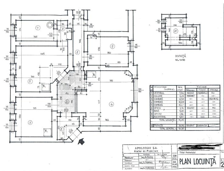 Apartament cu 3 camere semidecomandat în Armeneasca