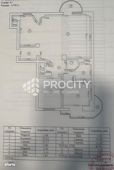 Apartament cu 4 camere decomandat în Gară