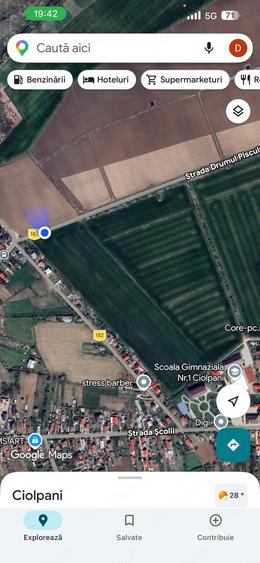 Teren de 1000 mp, în Ciolpani