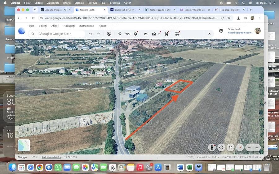 Teren de 1377 mp, în Brăilei