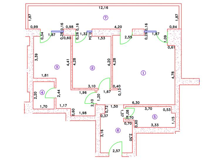 Apartament cu 3 camere decomandat, mobilat în Central