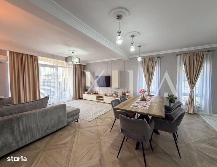 Apartament cu 3 camere semidecomandat în Central