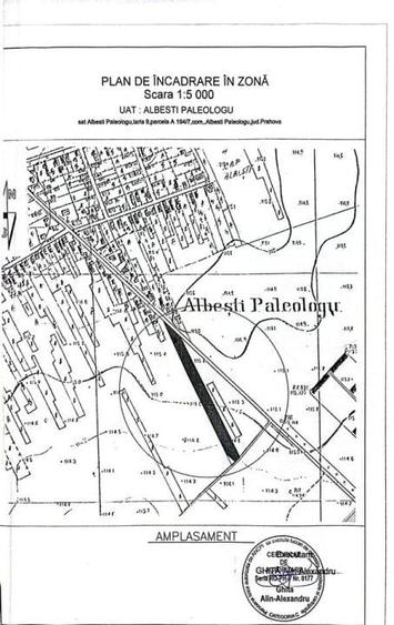 Teren de 7500 mp, în Albești-Paleologu