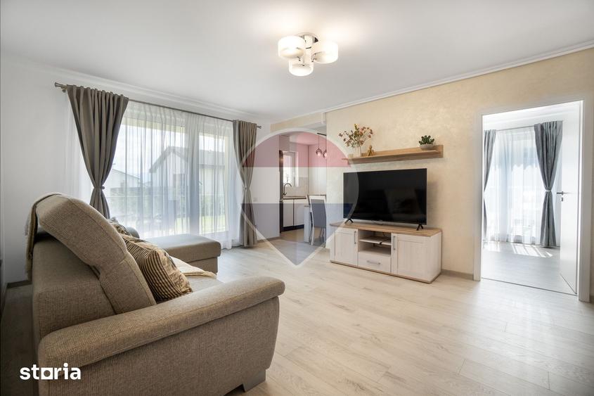 De inchiriat: apartament 3 camere, parter, gradina | 2 locuri parcare - 6