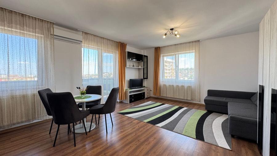 Apartament cu 3 camere semidecomandat, mobilat în Gruia