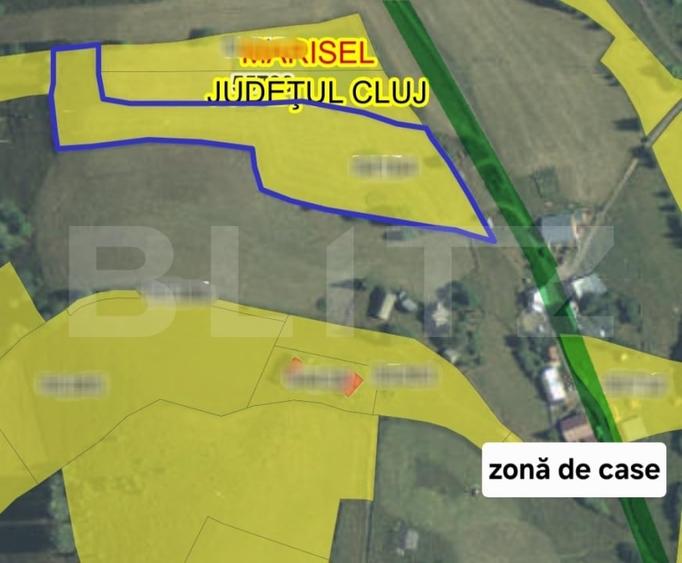 Teren Construcții extravilan de 8691 mp, în Mărișel