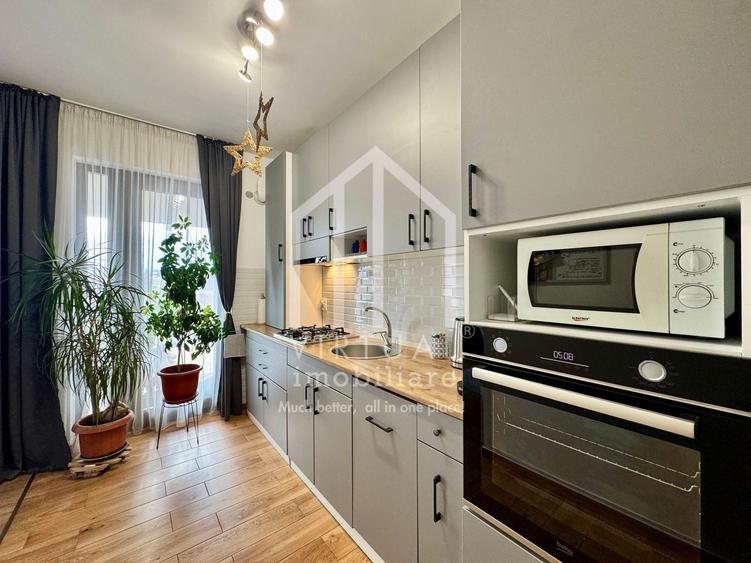 Apartament cu 2 camere decomandat, mobilat în Piața Cluj