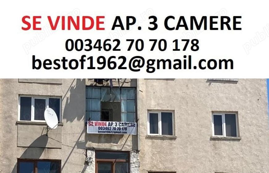 Apartament cu 3 camere decomandat în Central