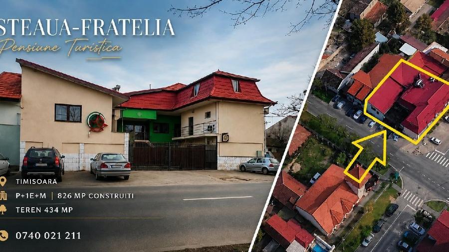 Steaua-Fratelia - Pensiunea turistica - P+1E+M - 826mp + Teren - 434mp - 5