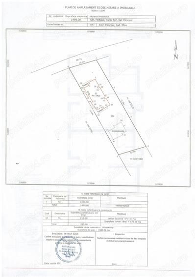 Domnesti- Clinceni - str.Fortului, duplex, P+ET+POD locuibil. - 2
