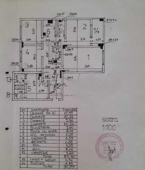 Apartament cu 4 camere decomandat în Gorjului