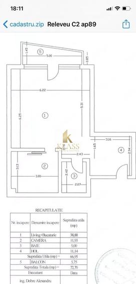 Apartament cu 2 camere, mobilat în Voluntari