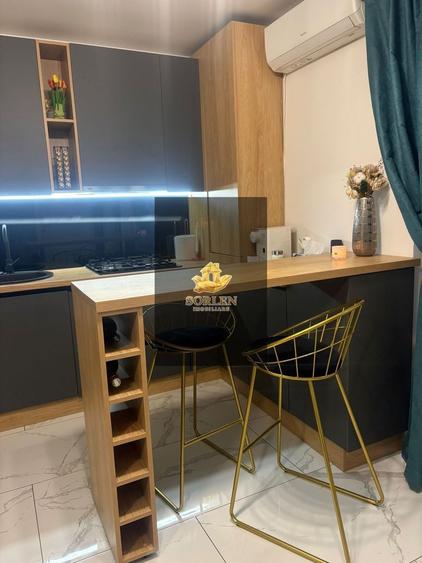 Apartament cu 2 camere semidecomandat, mobilat în Florești