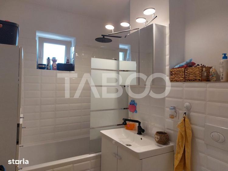 Apartament renovat 66 mp 3 camere 2 bai balcon pivnita Cisnadie - 10
