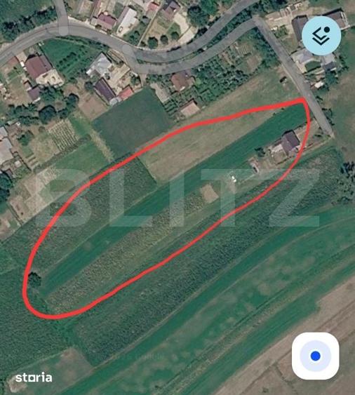 Teren de 2600 mp, în Ipotești