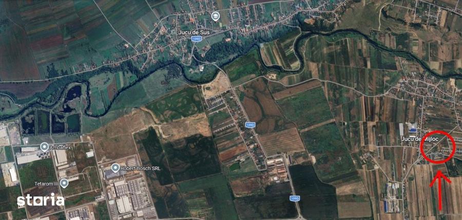 Teren de 1453 mp, în Jucu