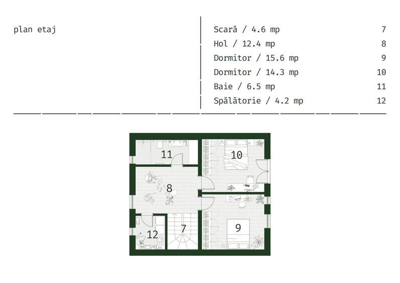 Casa ANDERS 750 e/mp ColinaPark POMPA CALDURA, 2 parcari drum asfaltat - 18