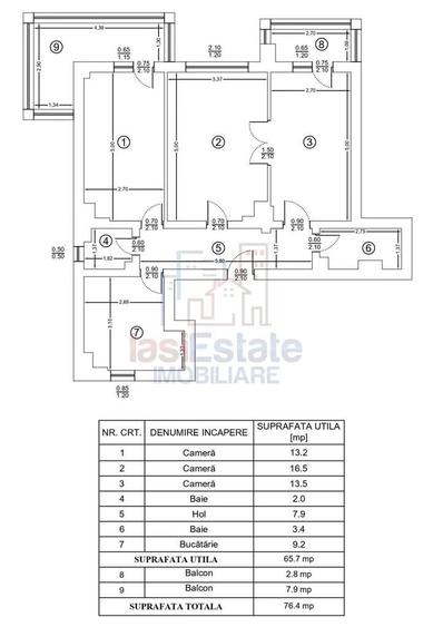 Apartament 3 camere decomandat, 77 mp, Nicolina Boxa si 2 - 6