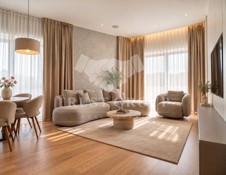 Apartament cu 3 camere semidecomandat, mobilat în Barbu Văcărescu