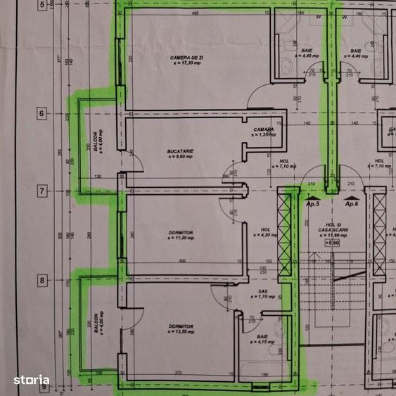 Apartament cu 3 camere decomandat în Turnișor