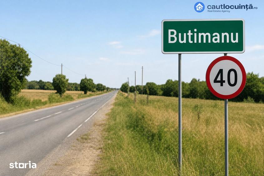 Teren de 47500 mp, în Butimanu