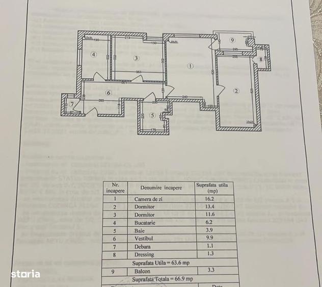 Apartament cu 3 camere decomandat în Militari