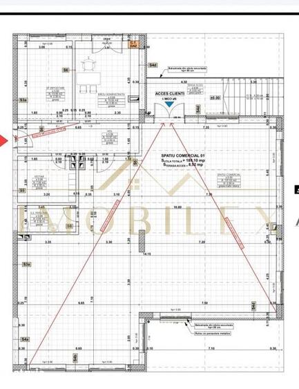 Spatiu comercial NOU,pretabil cabinete,birouri ,comercial 189 mp - 1