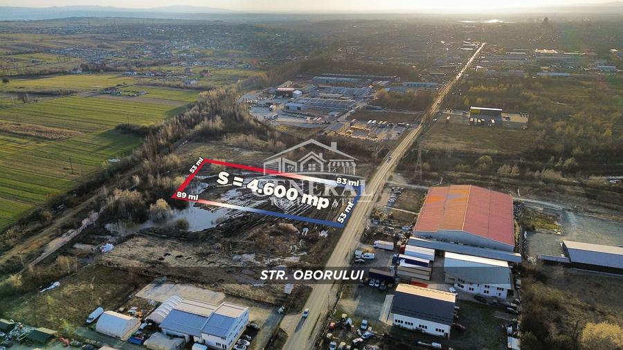 Teren Construcții intravilan de 4600 mp, în Nord-Vest