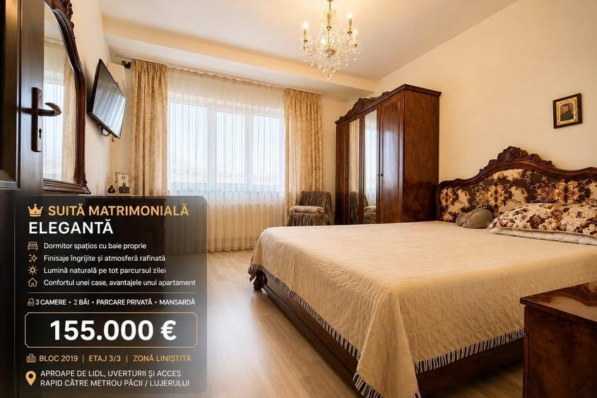 Apartament cu 3 camere decomandat în Central