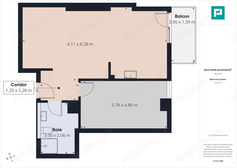 Apartament 2 camere, etaj 6, utilat complet - 6