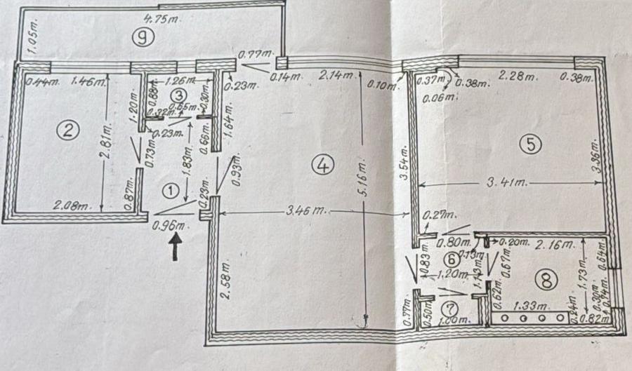 Apartament cu 2 camere, mobilat în 1 Mai