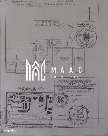 Apartament 2 camere | Ultracentral | Etaj 3 | 2 balcoane - 1