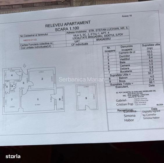 Apartament 2 camere in Bragadiru 68 mp bucatarie separata