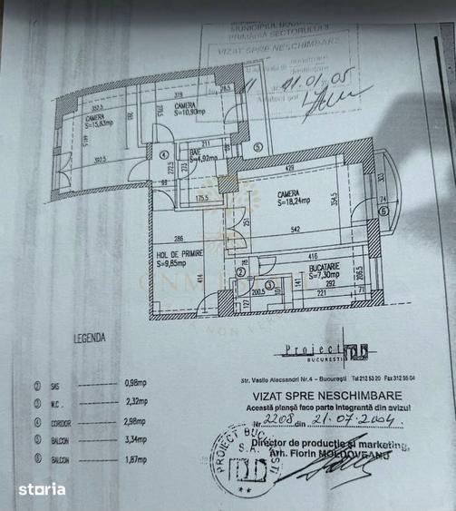 Apartament cu 3 camere decomandat în Decebal