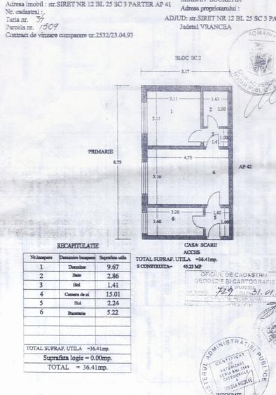 Apartament cu 2 camere parter zona Scoala Generala 2 Adjud- imbunatatit - 12