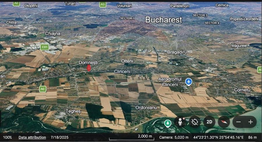 Teren Construcții intravilan de 2290 mp, în Domnești