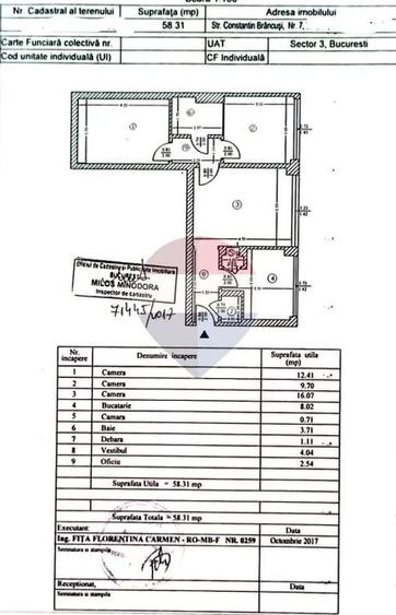 Apartament cu 3 camere semidecomandat, mobilat în Titan