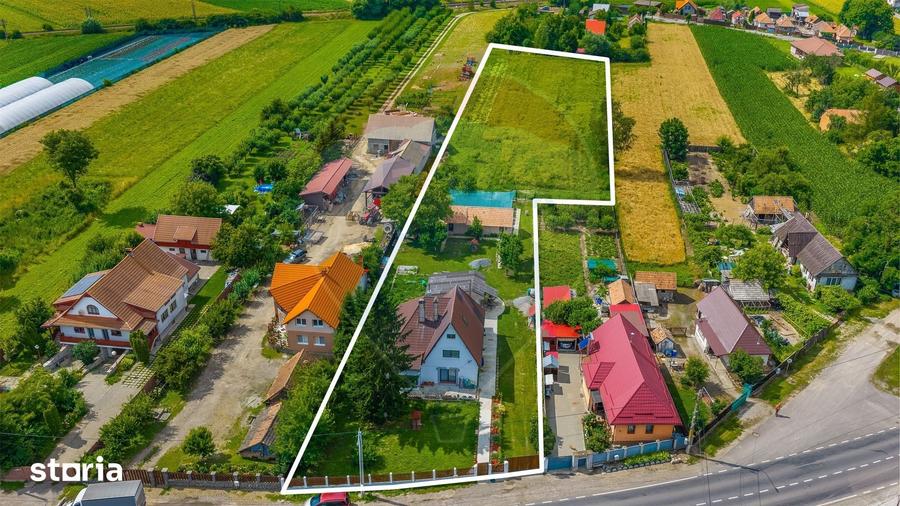 Casă cu 8 camere cu Teren 7150 Mp în Ozun