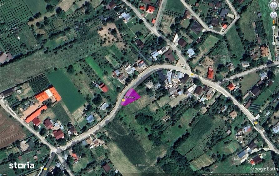 Teren Construcții intravilan de 538 mp, în Fântânele (Hemeiuș)