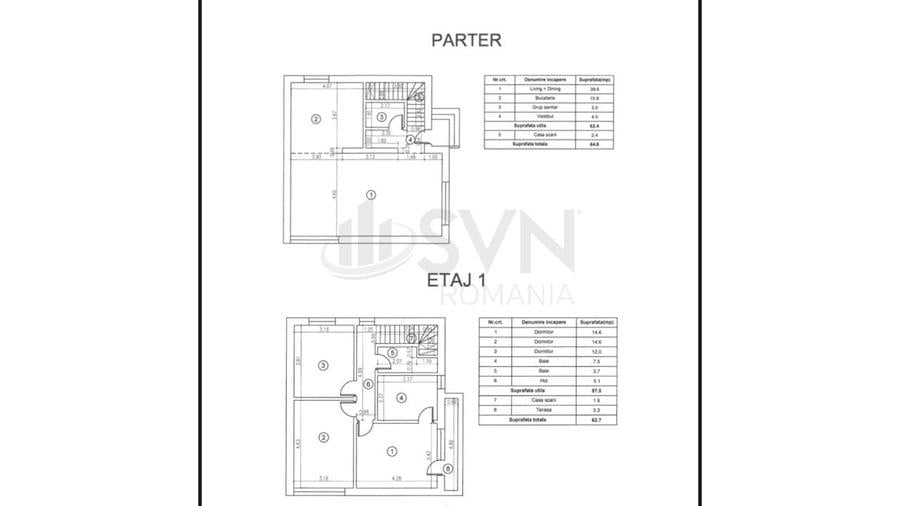 Casă individuală cu 4 camere cu Teren 325 Mp în Tunari